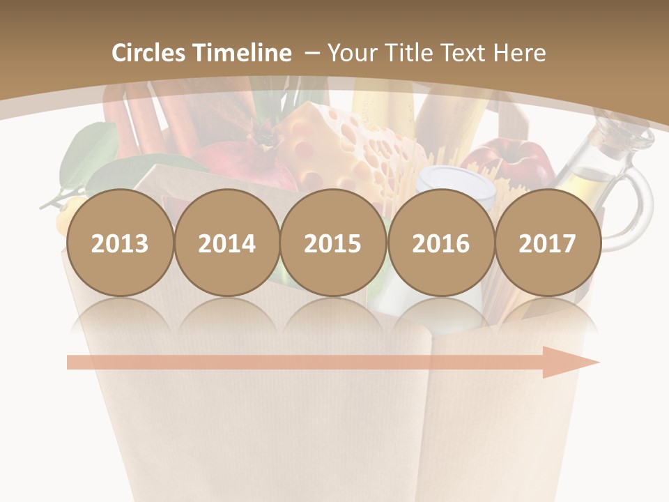 Supermarket Grocery Spaghetti PowerPoint Template