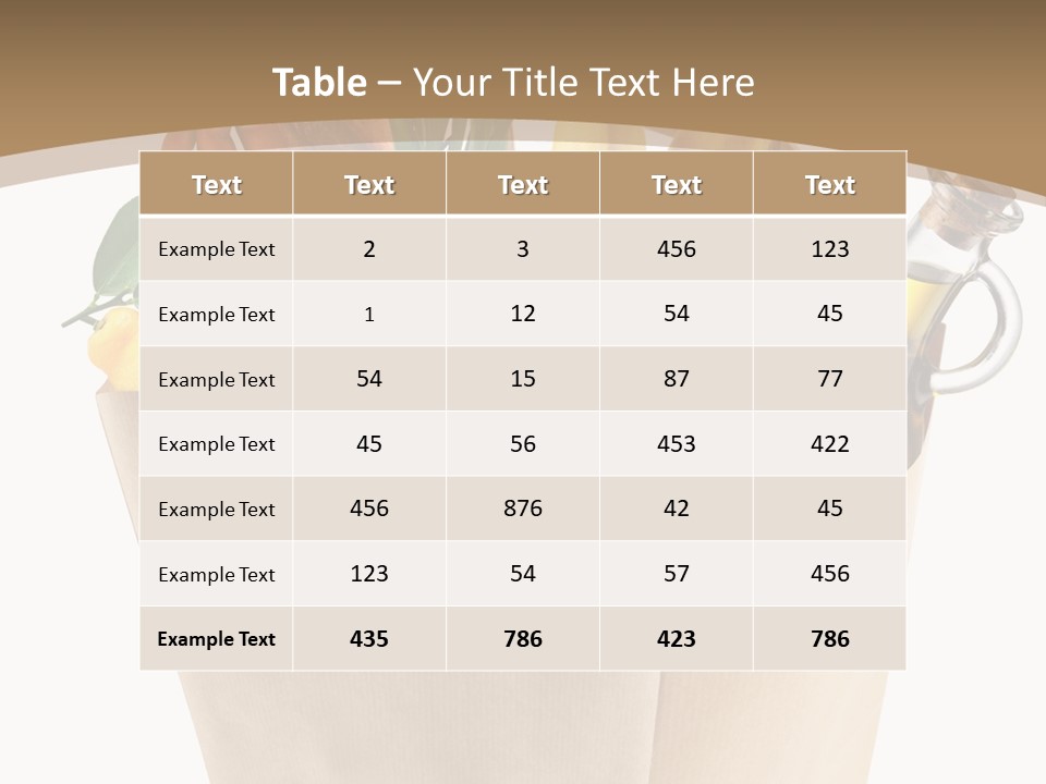 Supermarket Grocery Spaghetti PowerPoint Template
