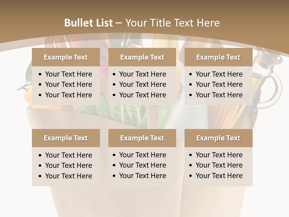 Supermarket Grocery Spaghetti PowerPoint Template