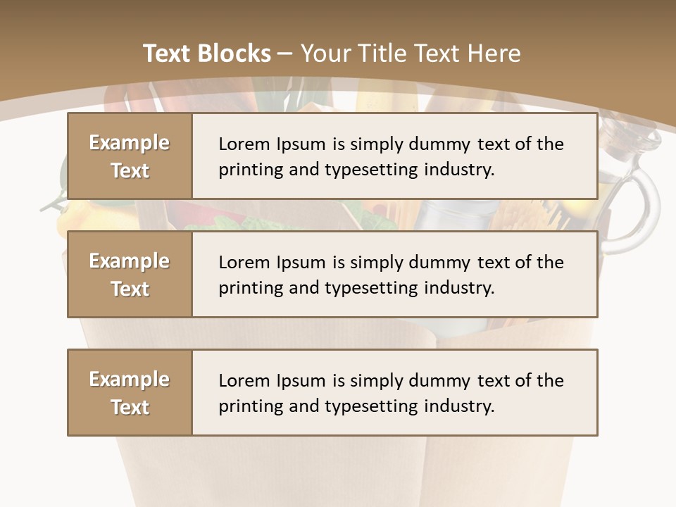 Supermarket Grocery Spaghetti PowerPoint Template