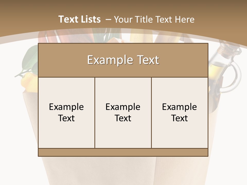 Supermarket Grocery Spaghetti PowerPoint Template