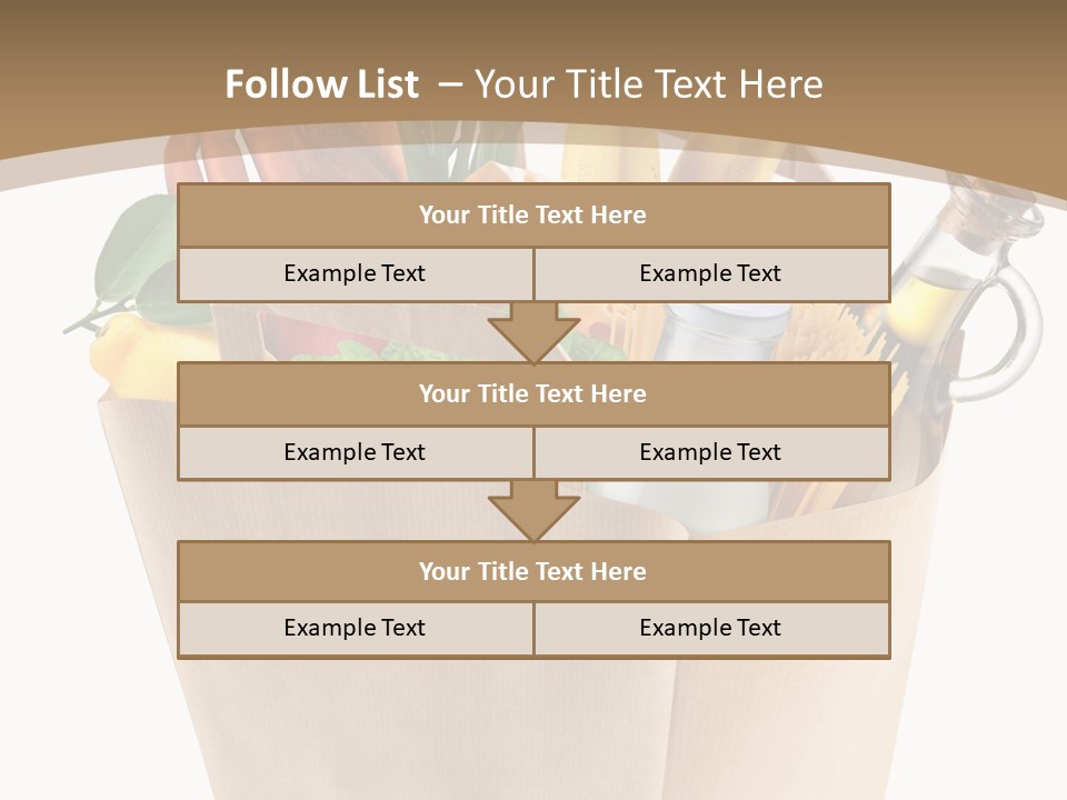 Supermarket Grocery Spaghetti PowerPoint Template
