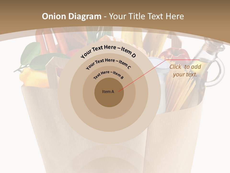 Supermarket Grocery Spaghetti PowerPoint Template