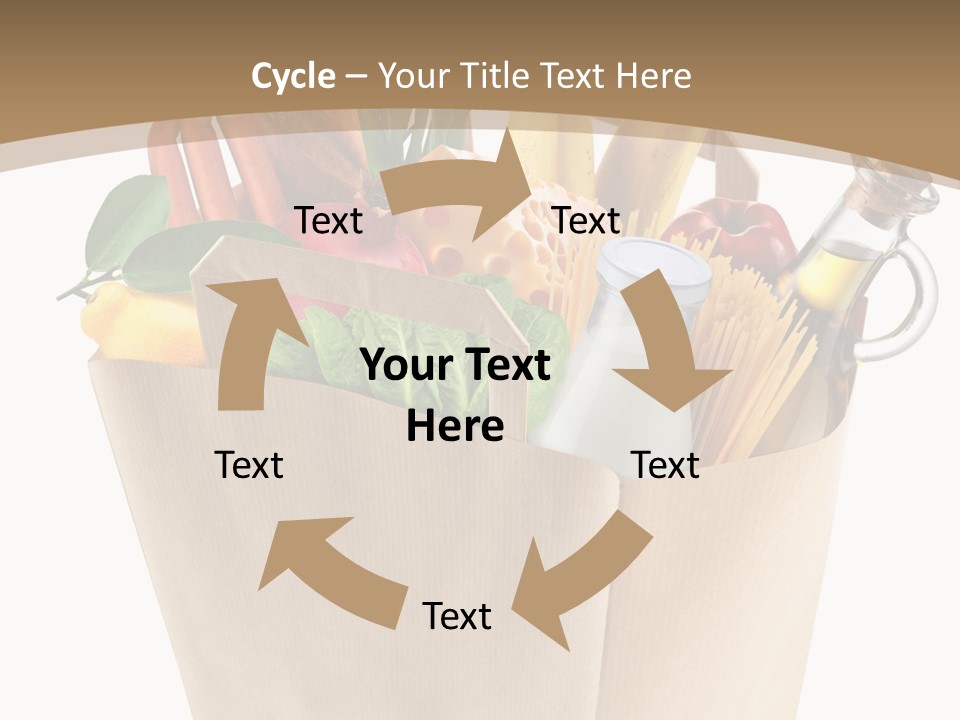 Supermarket Grocery Spaghetti PowerPoint Template