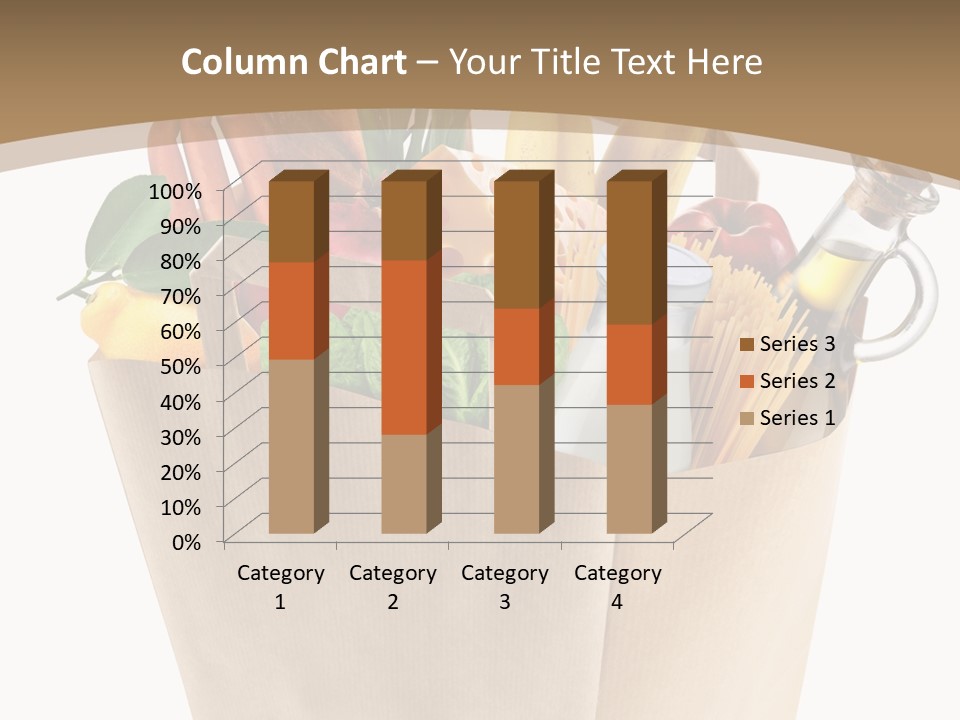 Supermarket Grocery Spaghetti PowerPoint Template
