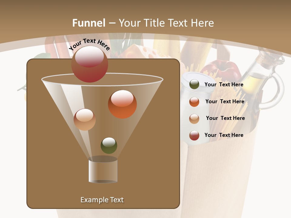 Supermarket Grocery Spaghetti PowerPoint Template