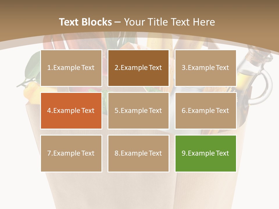 Supermarket Grocery Spaghetti PowerPoint Template