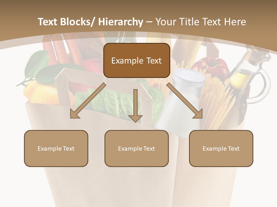 Supermarket Grocery Spaghetti PowerPoint Template