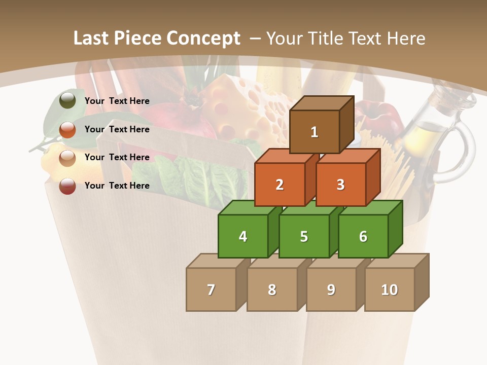 Supermarket Grocery Spaghetti PowerPoint Template