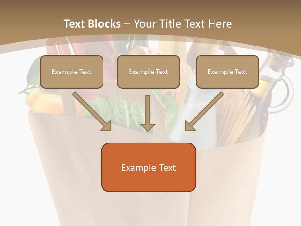 Supermarket Grocery Spaghetti PowerPoint Template