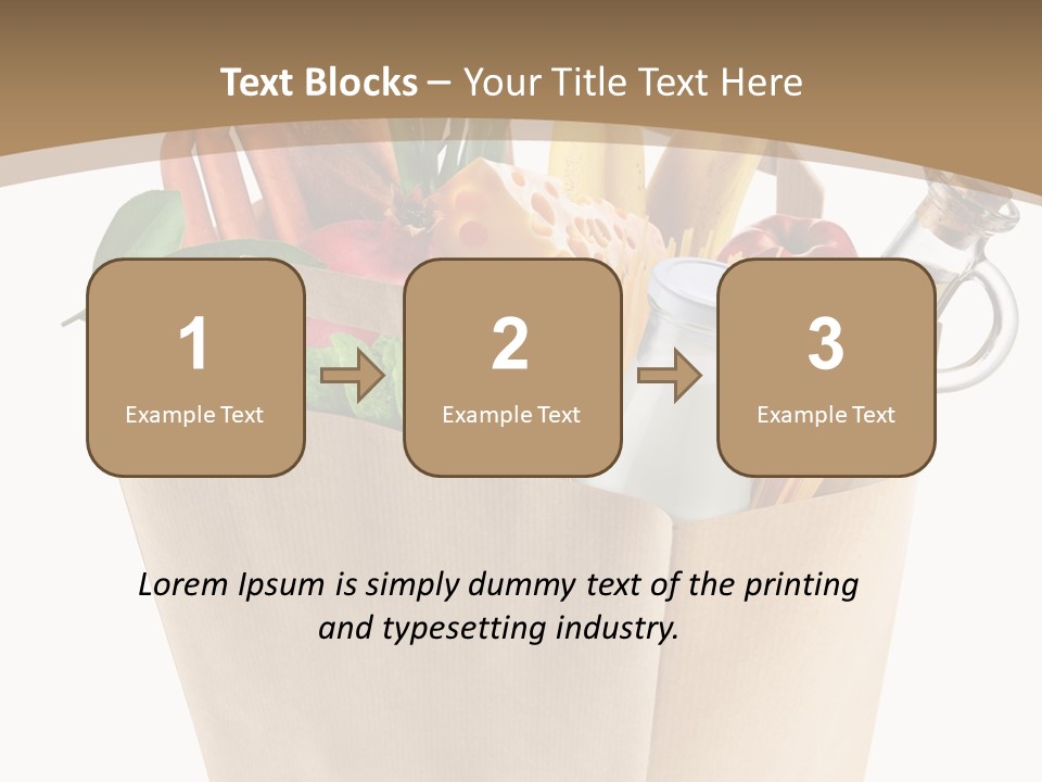 Supermarket Grocery Spaghetti PowerPoint Template