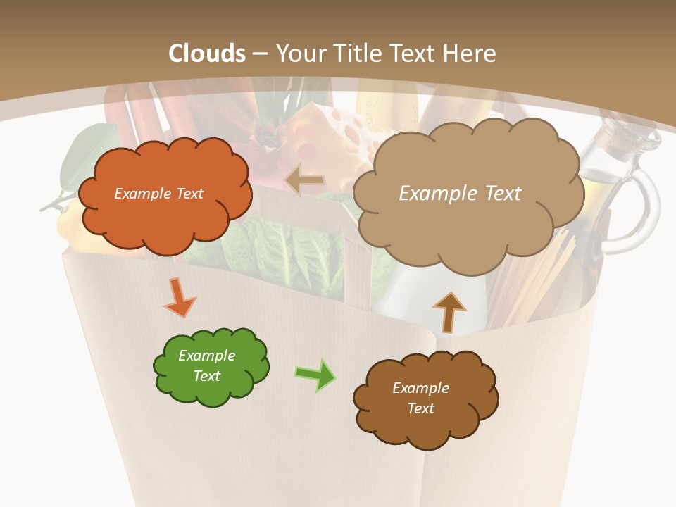 Supermarket Grocery Spaghetti PowerPoint Template