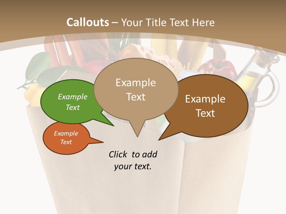 Supermarket Grocery Spaghetti PowerPoint Template