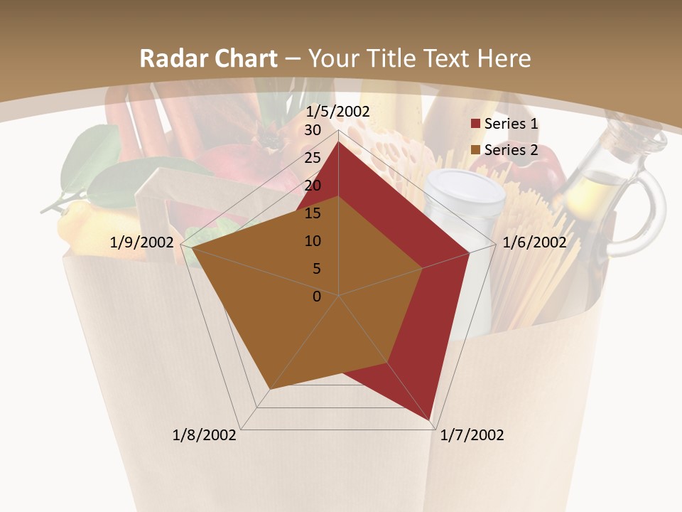 Supermarket Grocery Spaghetti PowerPoint Template