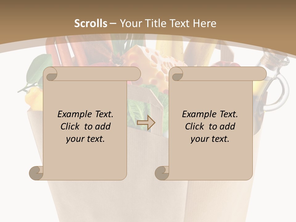 Supermarket Grocery Spaghetti PowerPoint Template