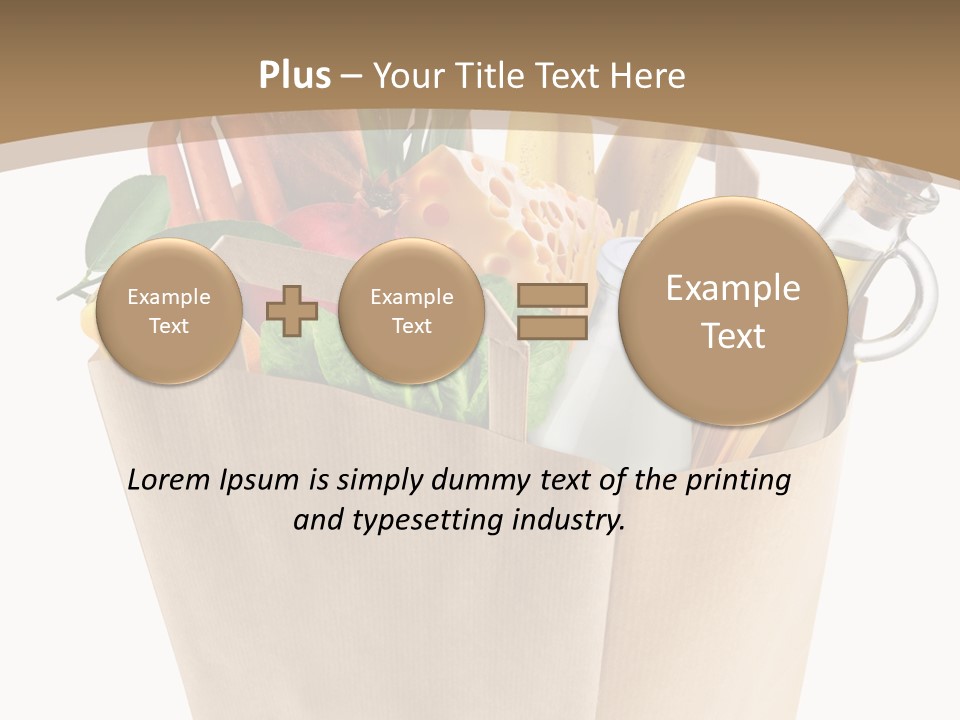 Supermarket Grocery Spaghetti PowerPoint Template
