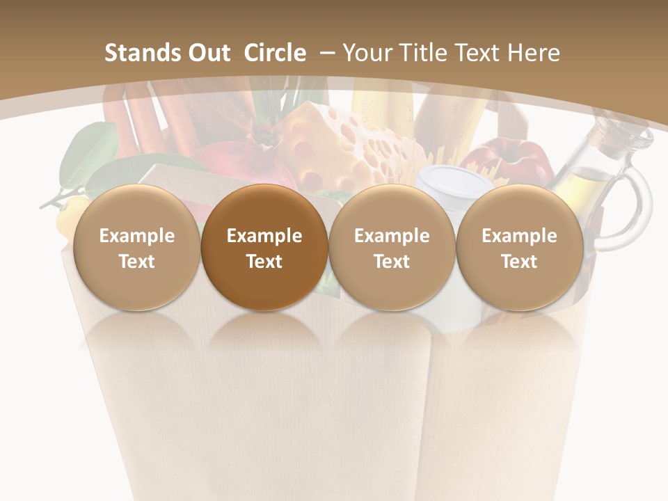 Supermarket Grocery Spaghetti PowerPoint Template