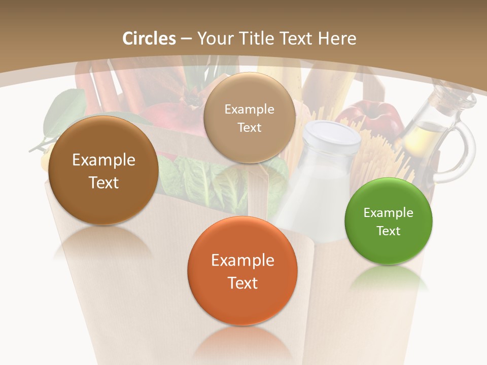 Supermarket Grocery Spaghetti PowerPoint Template