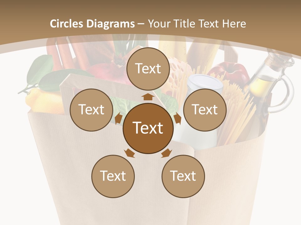 Supermarket Grocery Spaghetti PowerPoint Template