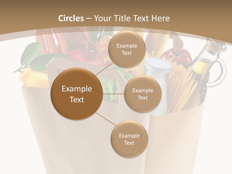 Supermarket Grocery Spaghetti PowerPoint Template