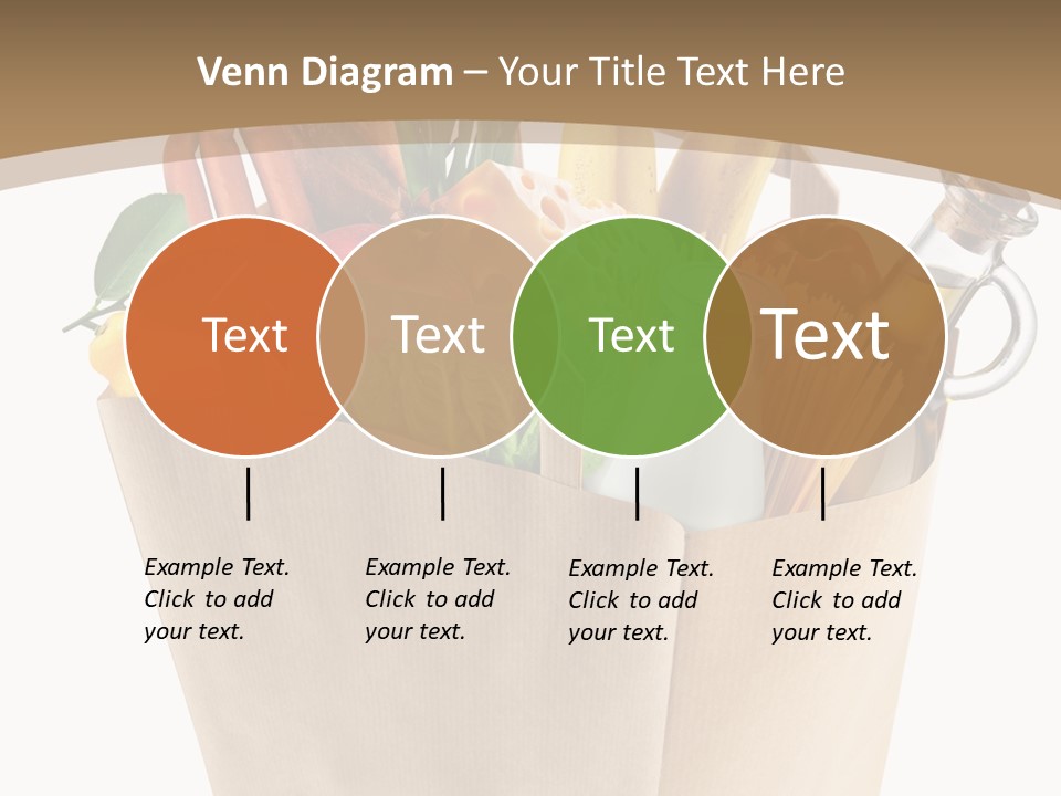 Supermarket Grocery Spaghetti PowerPoint Template