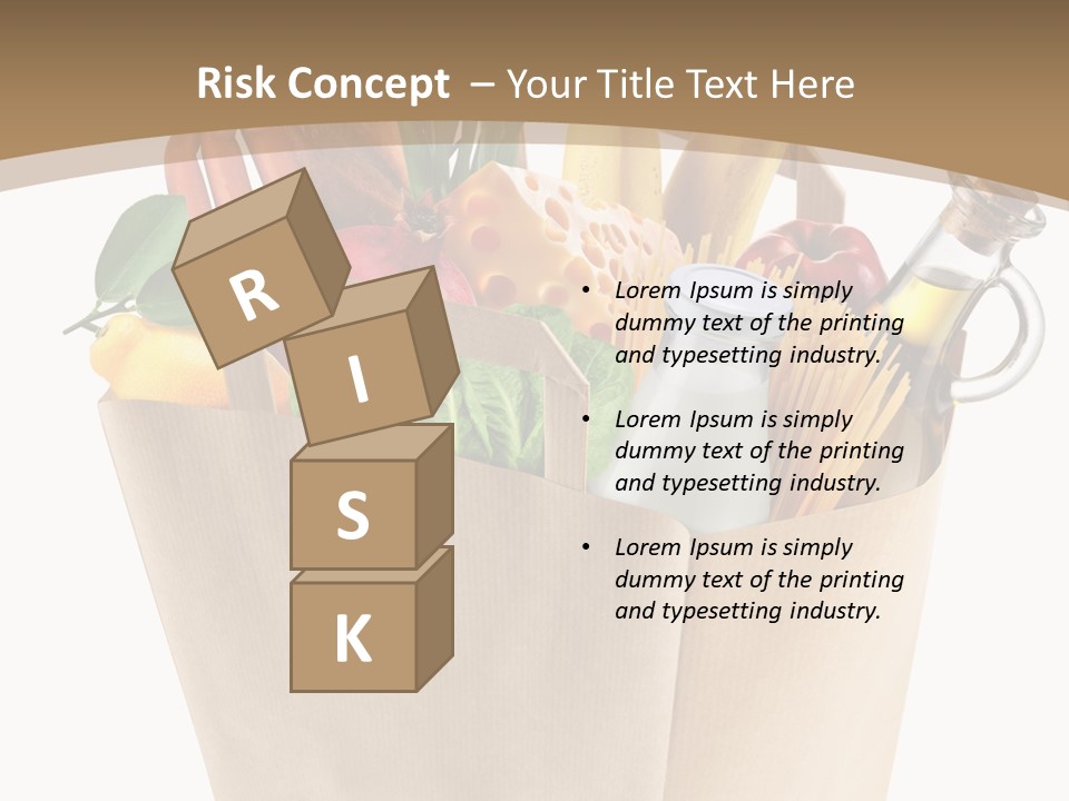 Supermarket Grocery Spaghetti PowerPoint Template