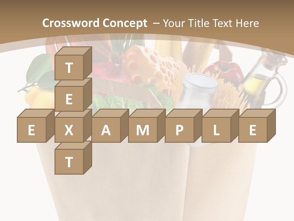 Supermarket Grocery Spaghetti PowerPoint Template