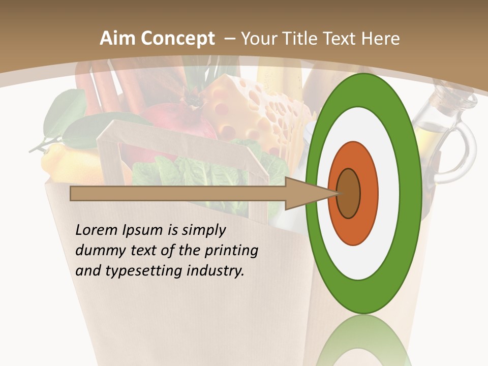 Supermarket Grocery Spaghetti PowerPoint Template