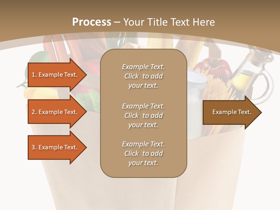 Supermarket Grocery Spaghetti PowerPoint Template