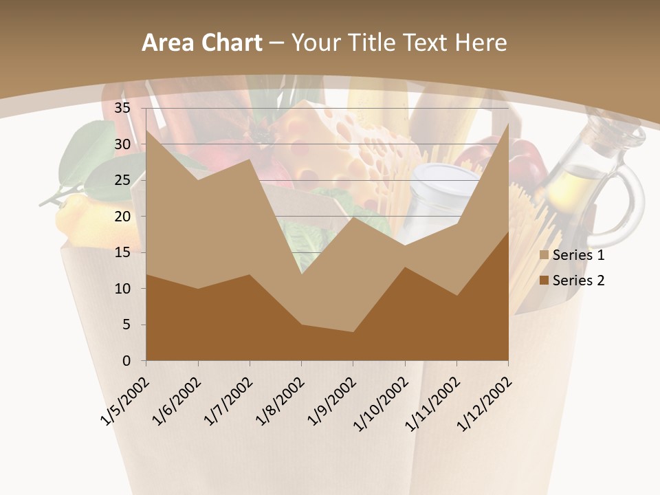Supermarket Grocery Spaghetti PowerPoint Template