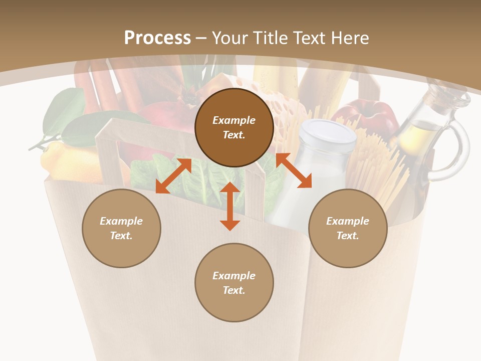 Supermarket Grocery Spaghetti PowerPoint Template