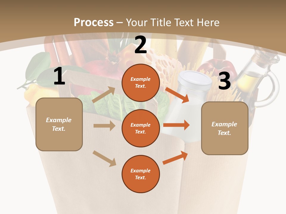 Supermarket Grocery Spaghetti PowerPoint Template