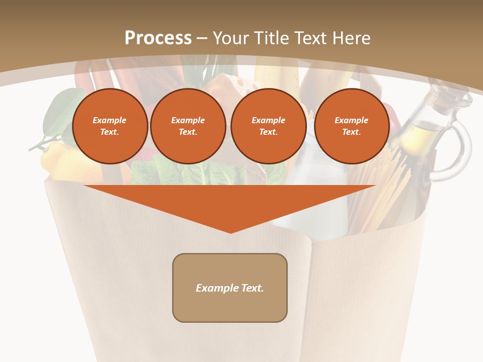 Supermarket Grocery Spaghetti PowerPoint Template