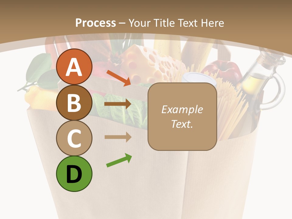 Supermarket Grocery Spaghetti PowerPoint Template