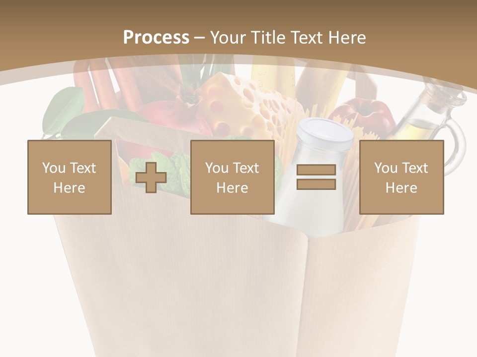 Supermarket Grocery Spaghetti PowerPoint Template