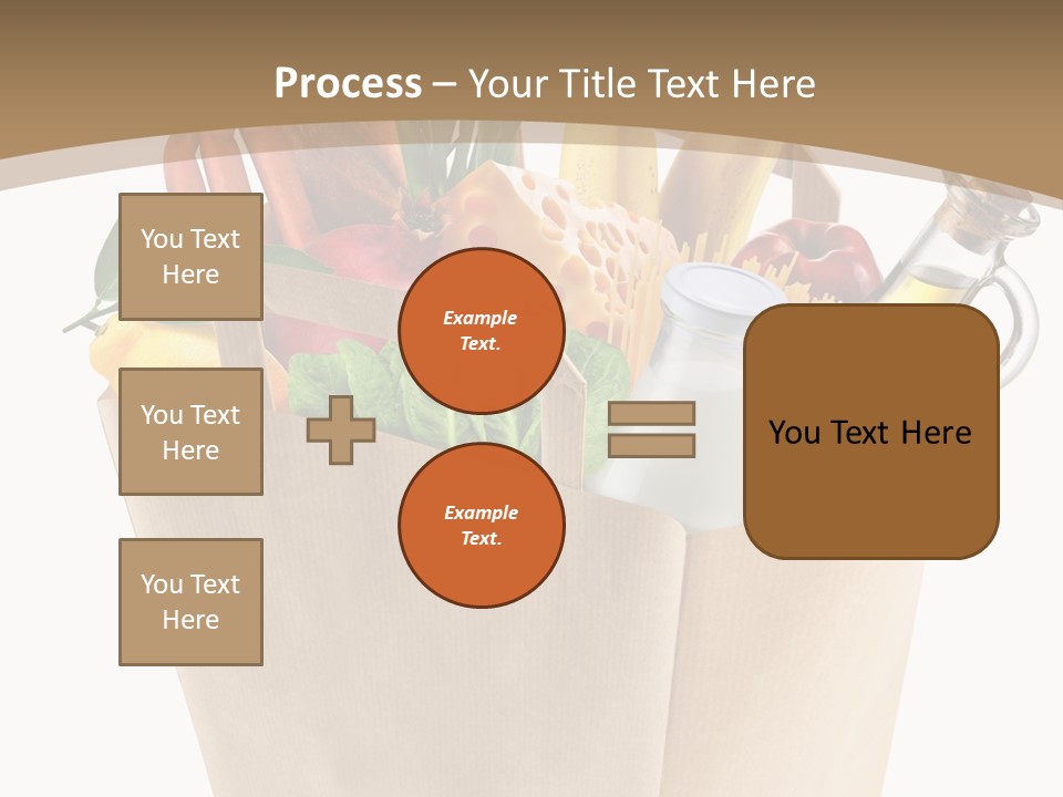 Supermarket Grocery Spaghetti PowerPoint Template