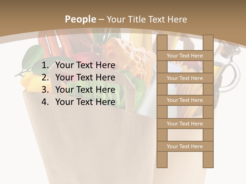 Supermarket Grocery Spaghetti PowerPoint Template