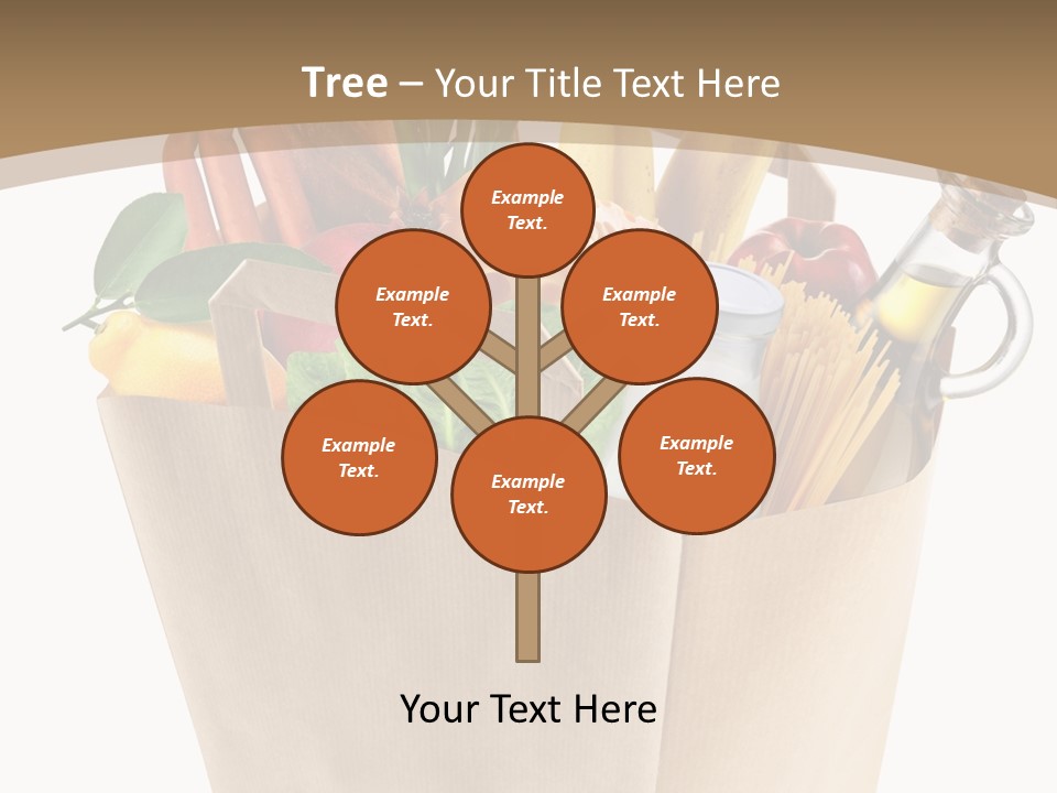 Supermarket Grocery Spaghetti PowerPoint Template