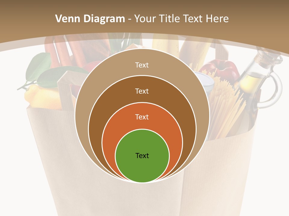 Supermarket Grocery Spaghetti PowerPoint Template
