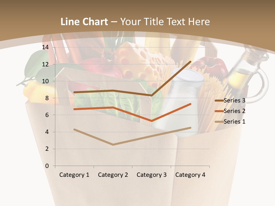 Supermarket Grocery Spaghetti PowerPoint Template