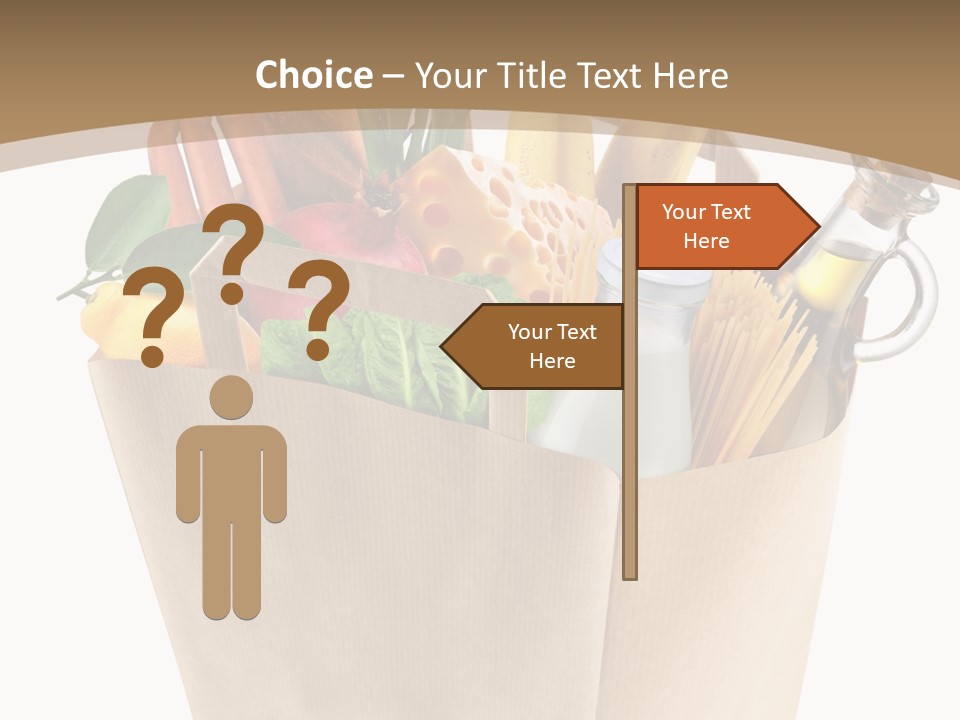 Supermarket Grocery Spaghetti PowerPoint Template