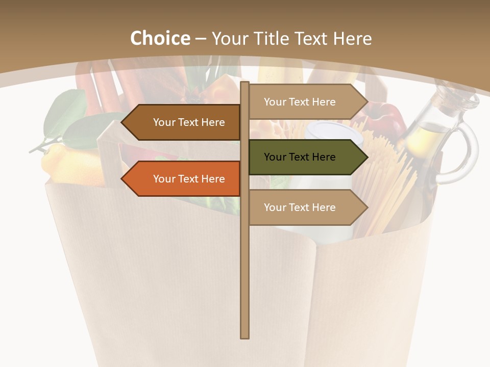Supermarket Grocery Spaghetti PowerPoint Template