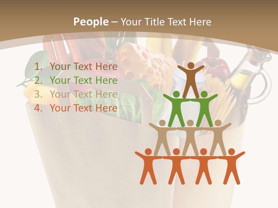 Supermarket Grocery Spaghetti PowerPoint Template