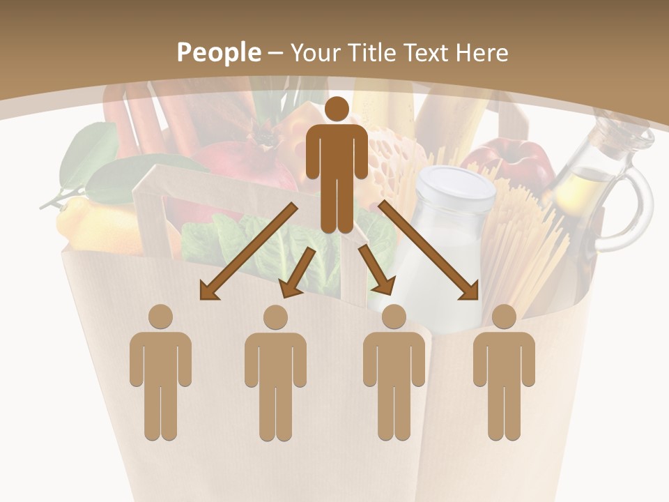 Supermarket Grocery Spaghetti PowerPoint Template