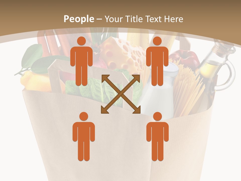 Supermarket Grocery Spaghetti PowerPoint Template