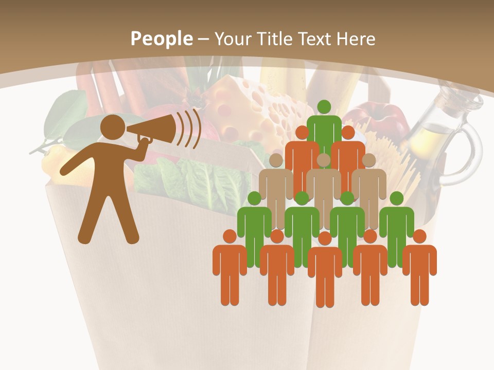 Supermarket Grocery Spaghetti PowerPoint Template