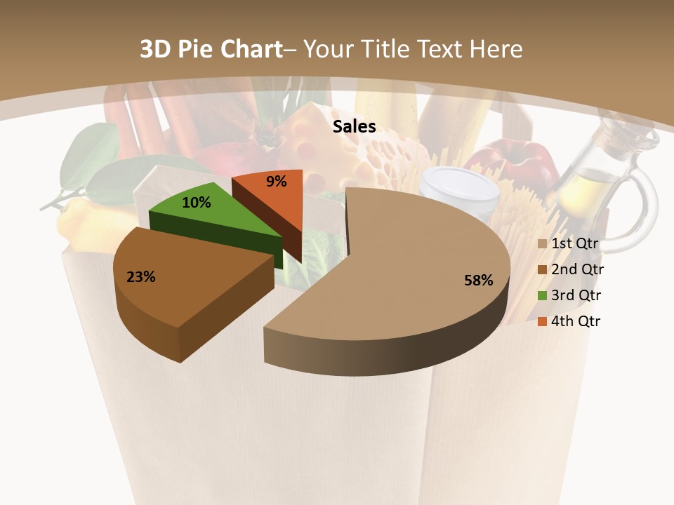Supermarket Grocery Spaghetti PowerPoint Template