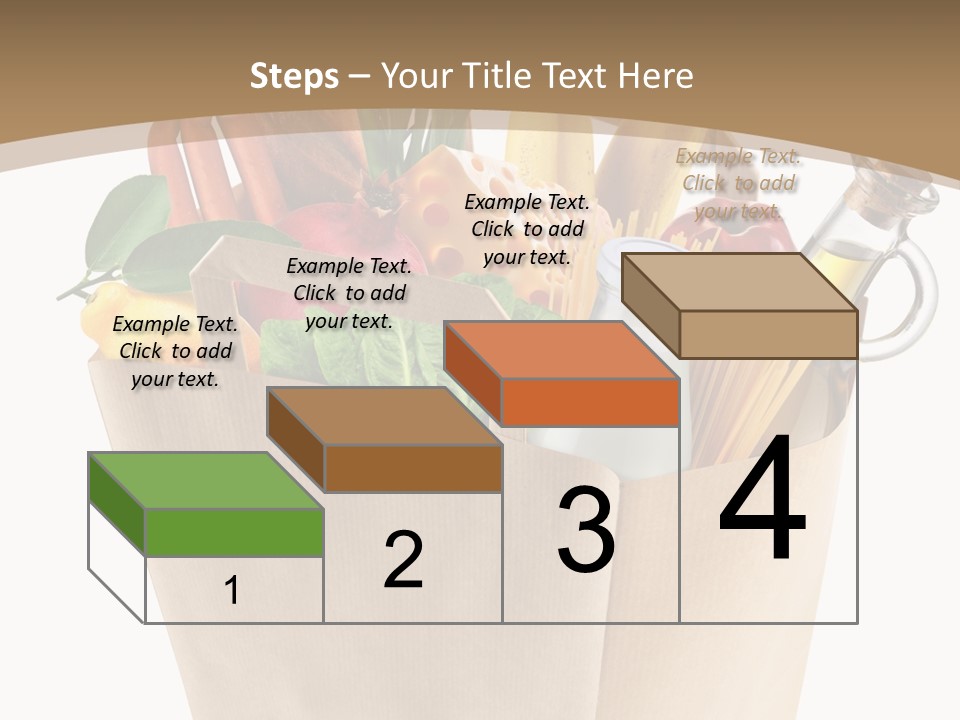 Supermarket Grocery Spaghetti PowerPoint Template