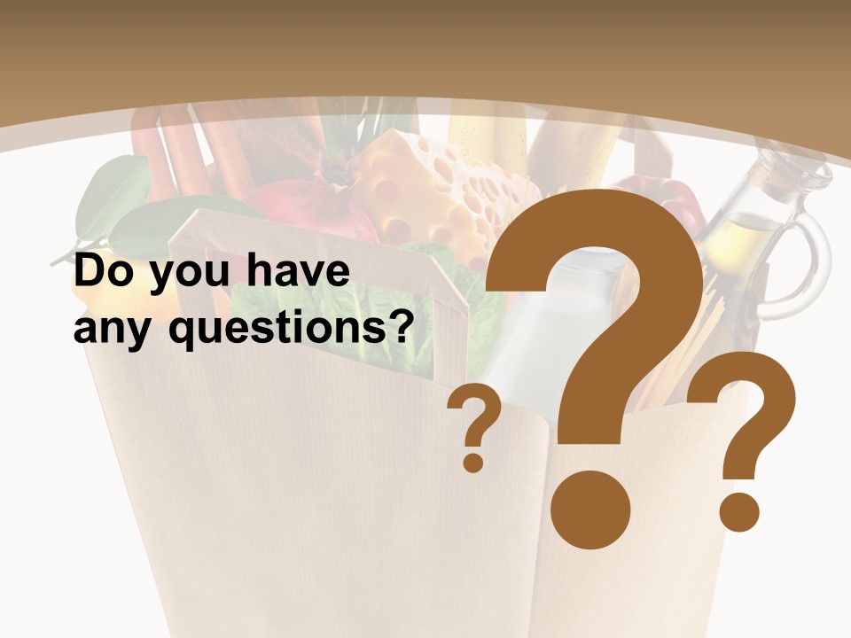 Supermarket Grocery Spaghetti PowerPoint Template