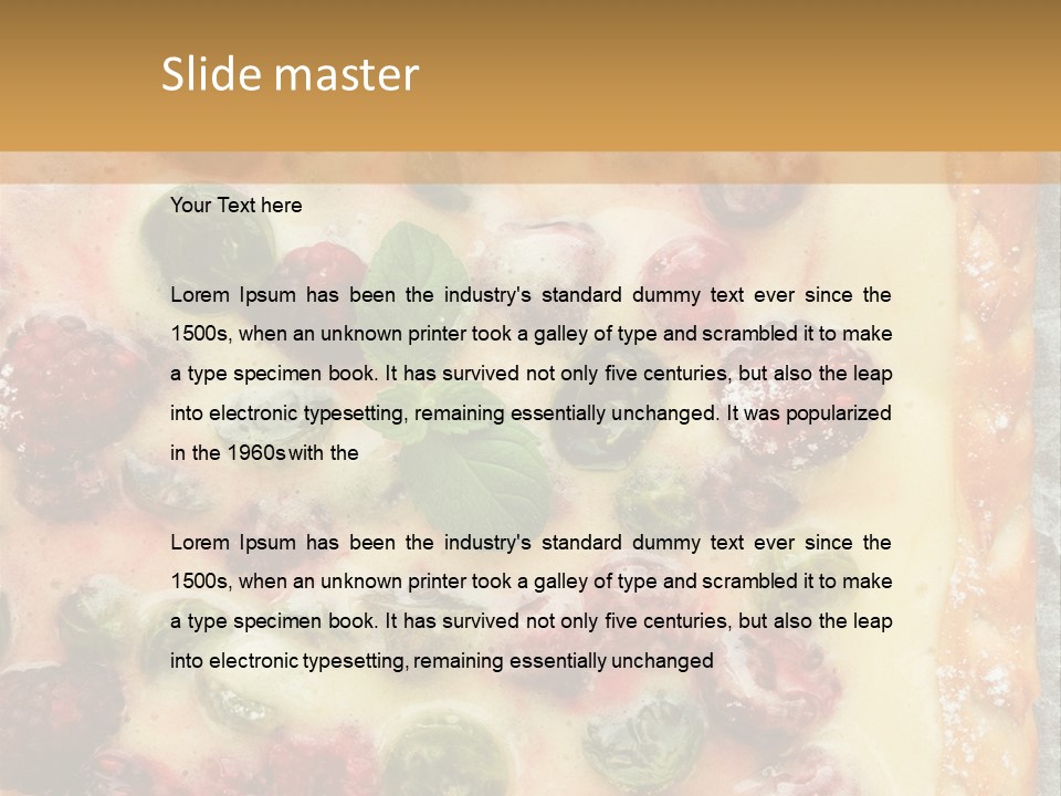 Snack Bright Treat PowerPoint Template